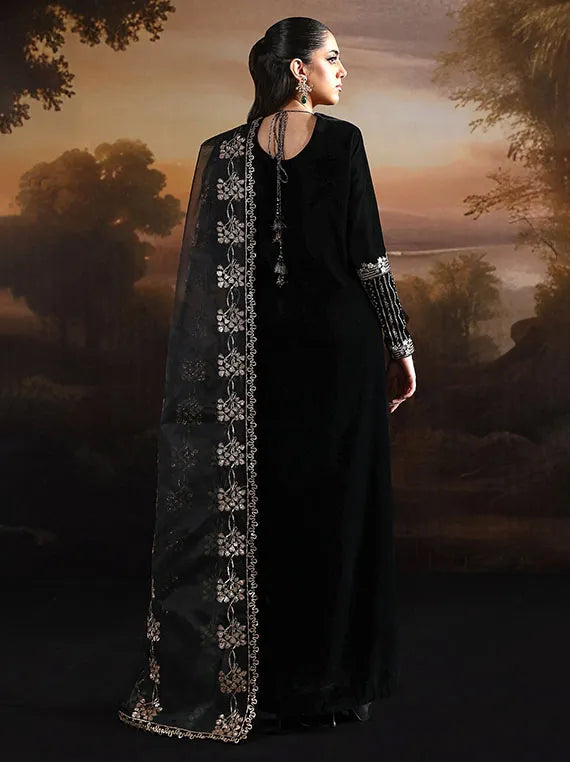 Lameur Luxury Handmade Velvet Collection 2025 By Alizeh (AF-VLT-2212-Celeste)