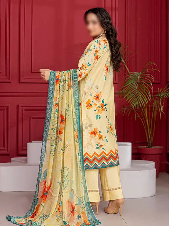 Luna by Fantak Embroidered Lawn Collection 2025 Vol-01 (D-02)