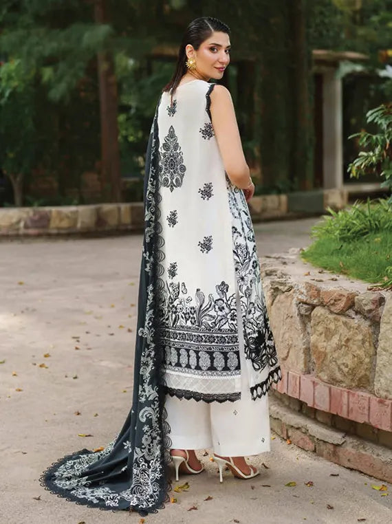 MERAKI Embroidered Viscose Collection 2025 by ASIFA and NABEEL (Ember Glow)