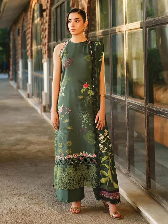 MERAKI Embroidered Viscose Collection 2025 by ASIFA and NABEEL (Jade Dusk)