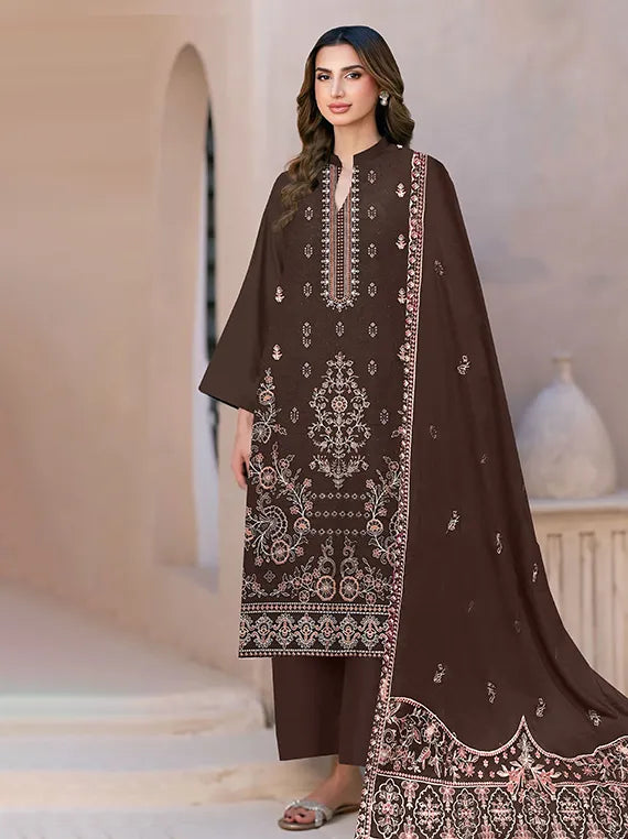 MODERN Embroidered Dhanak Collection 2025 Vol-155 (D-05)