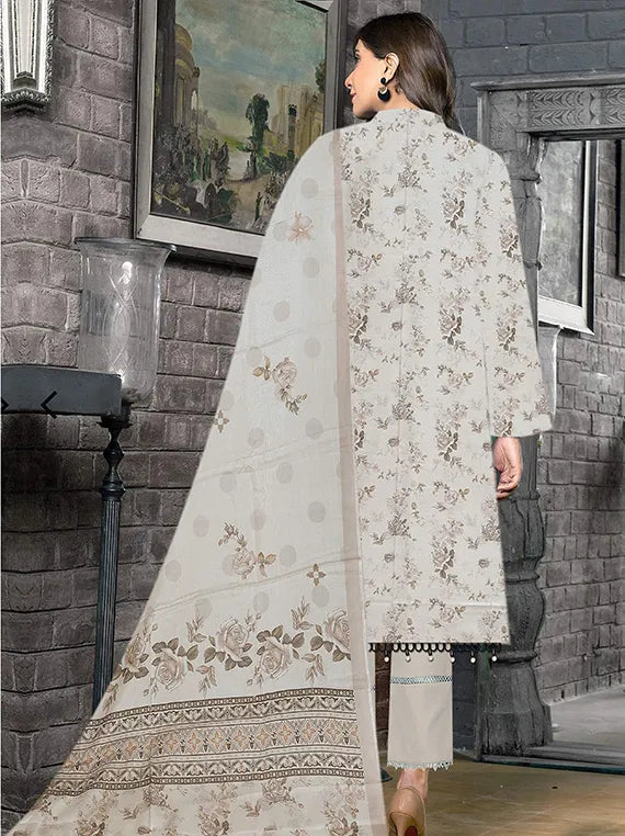 Mah Jabeen Printed Lawn Collection 2025 By Lasani (D-01)