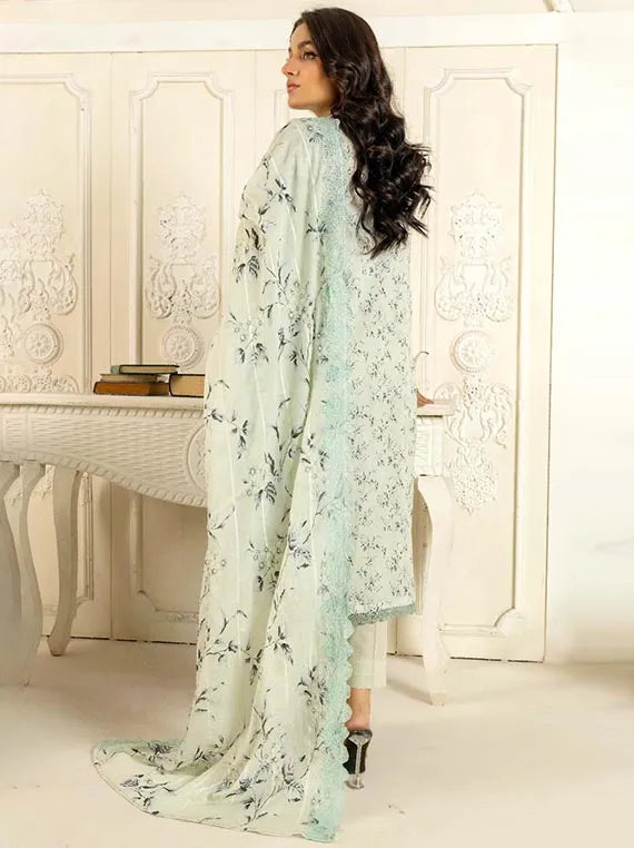 Manizay Mumtaz Embroidered Lawn Collection 2024 (M-04)