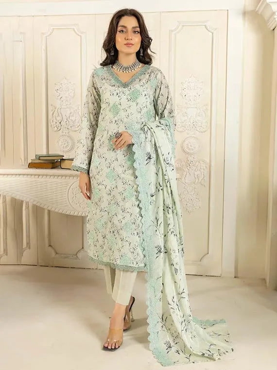 Manizay Mumtaz Embroidered Lawn Collection 2024 (M-04)