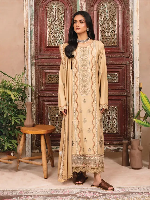 Mayal Embroidered Woollen Collection 2024 By Celts (D-02)