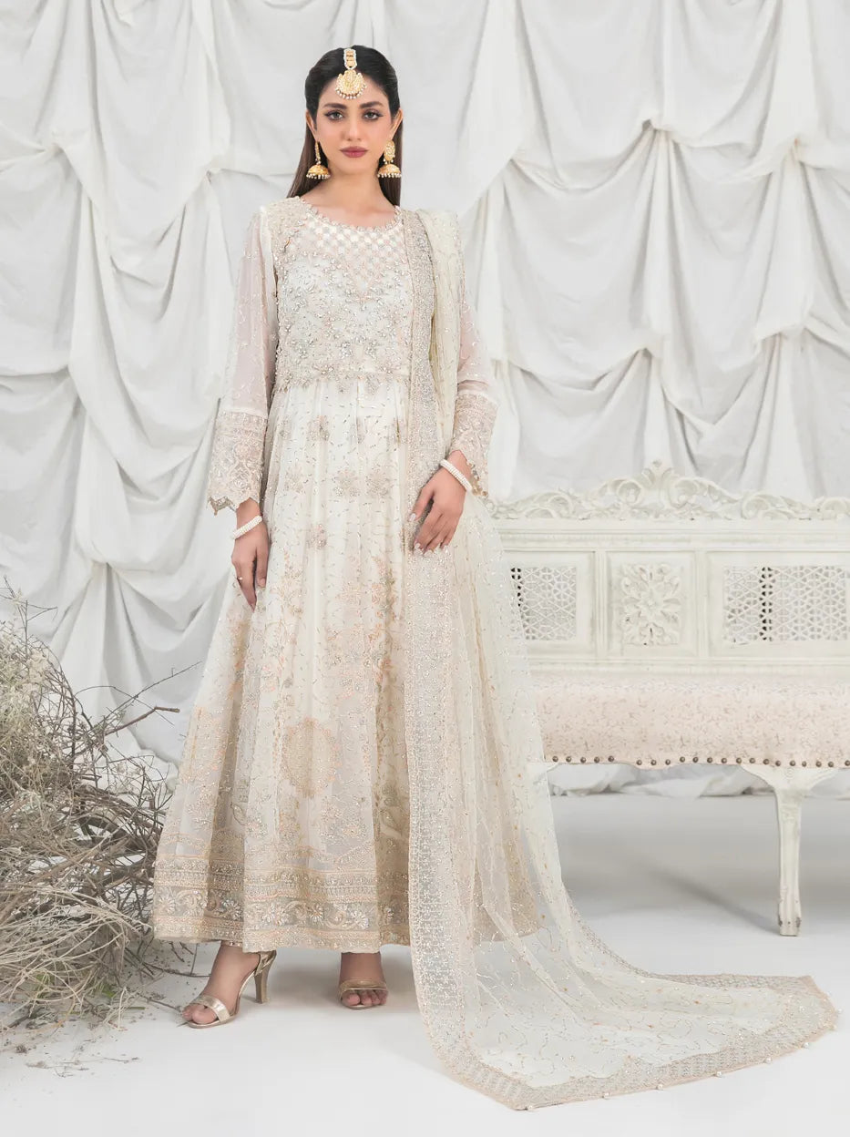 Meharzad Semi-Stitched Maxi Collection 2024 By Tawakkal Fabric (D-1362)