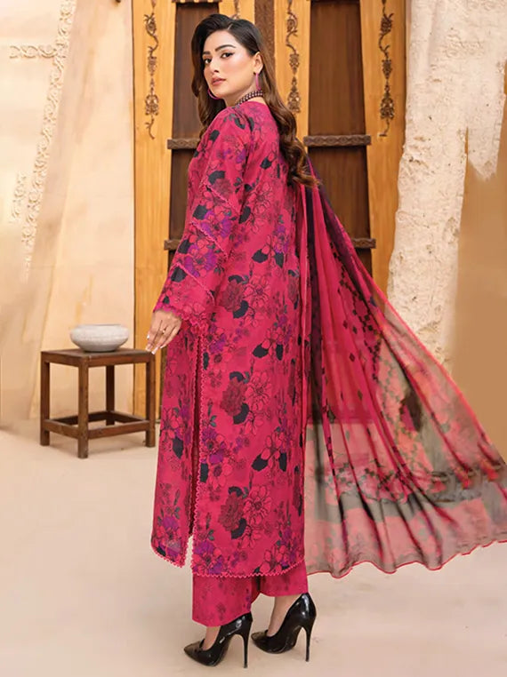 Mehroz Printed Lawn Collection 2025 Vol-01 (D-03)