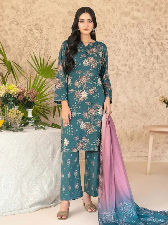 Melek Printed Embroidered Collection 2025 by Tawakkal Fabrics (D-04)