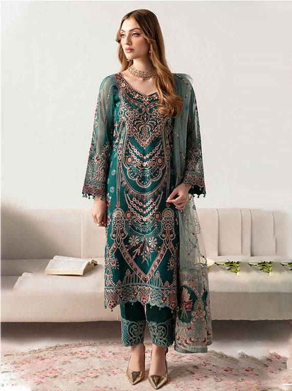 Minhal By Ramsha Chiffon Collection 2024 Vol-11 (M-1101)