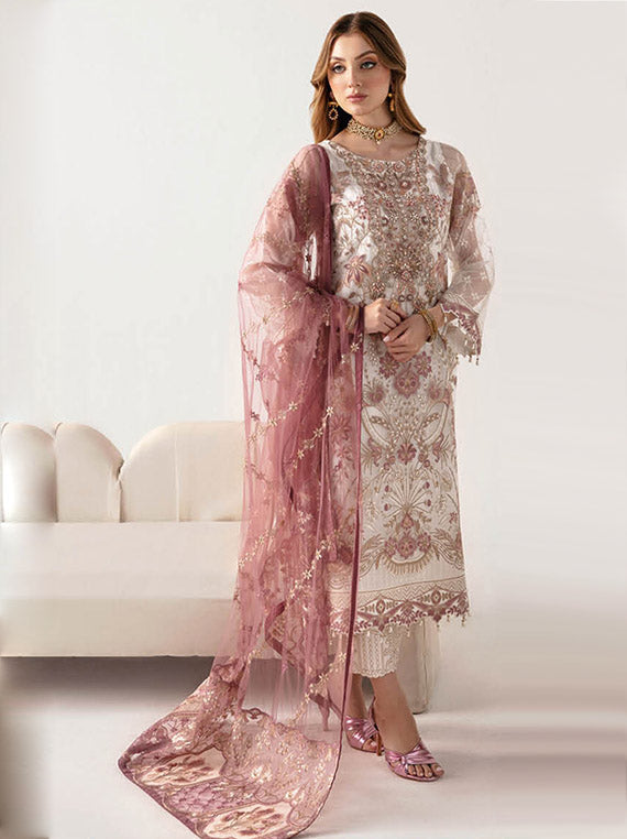 Minhal By Ramsha Chiffon Collection 2024 Vol-11 (M-1102)