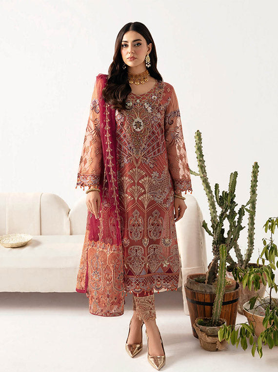 Minhal By Ramsha Chiffon Collection 2024 Vol-11 (M-1103)