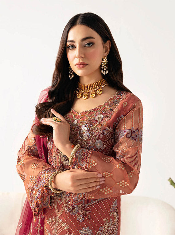 Minhal By Ramsha Chiffon Collection 2024 Vol-11 (M-1103)