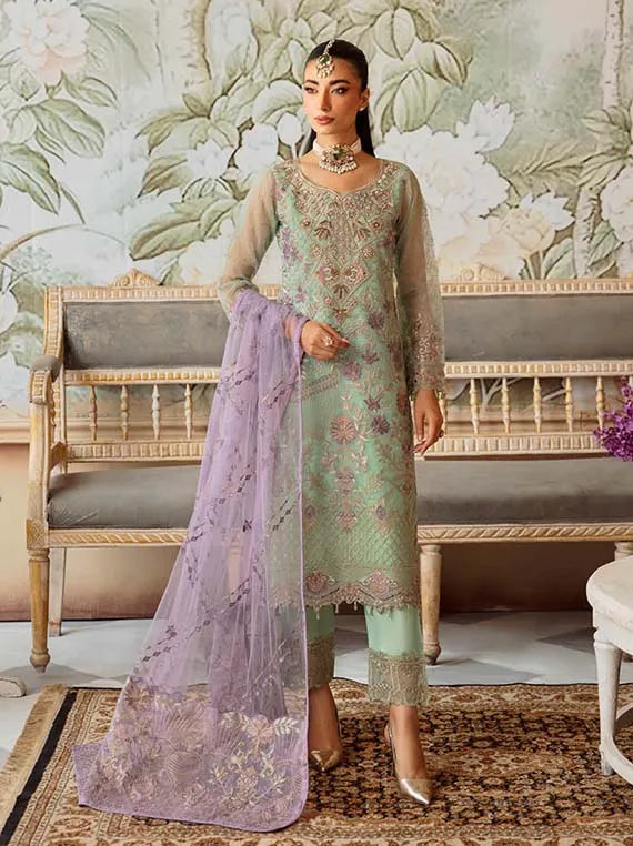 Minhal By Ramsha Organza Collection 2024 Vol-12 (M-1204)