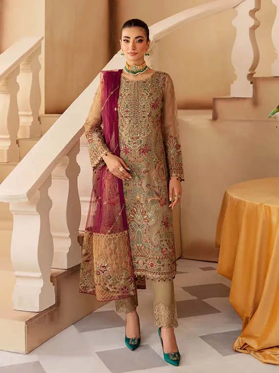 Minhal By Ramsha Organza Collection 2024 Vol-12 (M-1208)