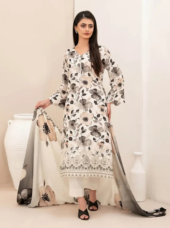 Misbah Print Embroidery Staple Collection 2025 By Tawakkal Fabrics (D-4512)