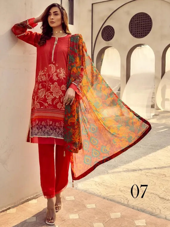 Miss Swiss By Zarkis Lawn Collection 2023 (D-07)