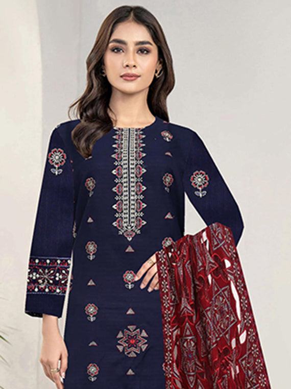 Modern Embroidered Luxury Peech Collection 2025 VOl-120 (D-02)