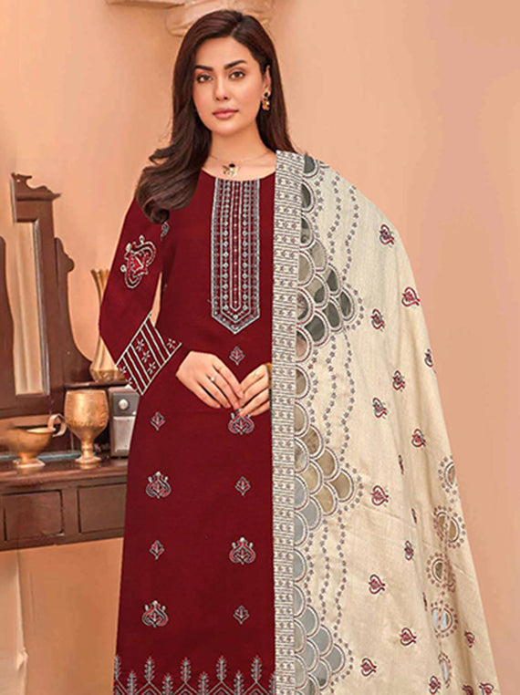 Modern Embroidered Luxury Peech Collection 2025 VOl-120 (D-03)