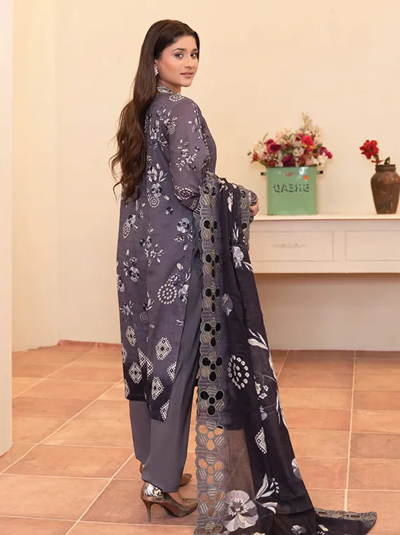 Modern Printed Embroidered Lawn Collection 2025 Vol-52 (MD-05)