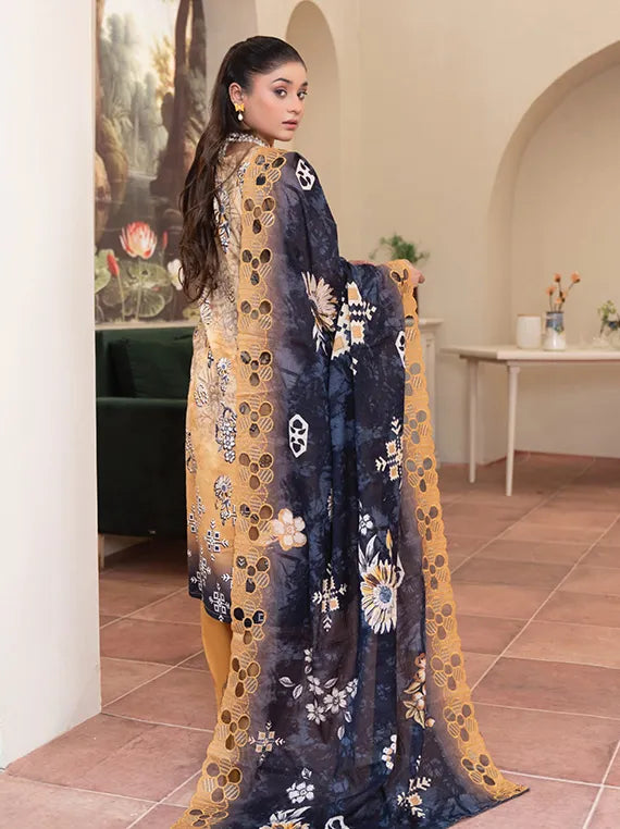 Modern Printed Embroidered Lawn Collection 2025 Vol-52 (MD-10)