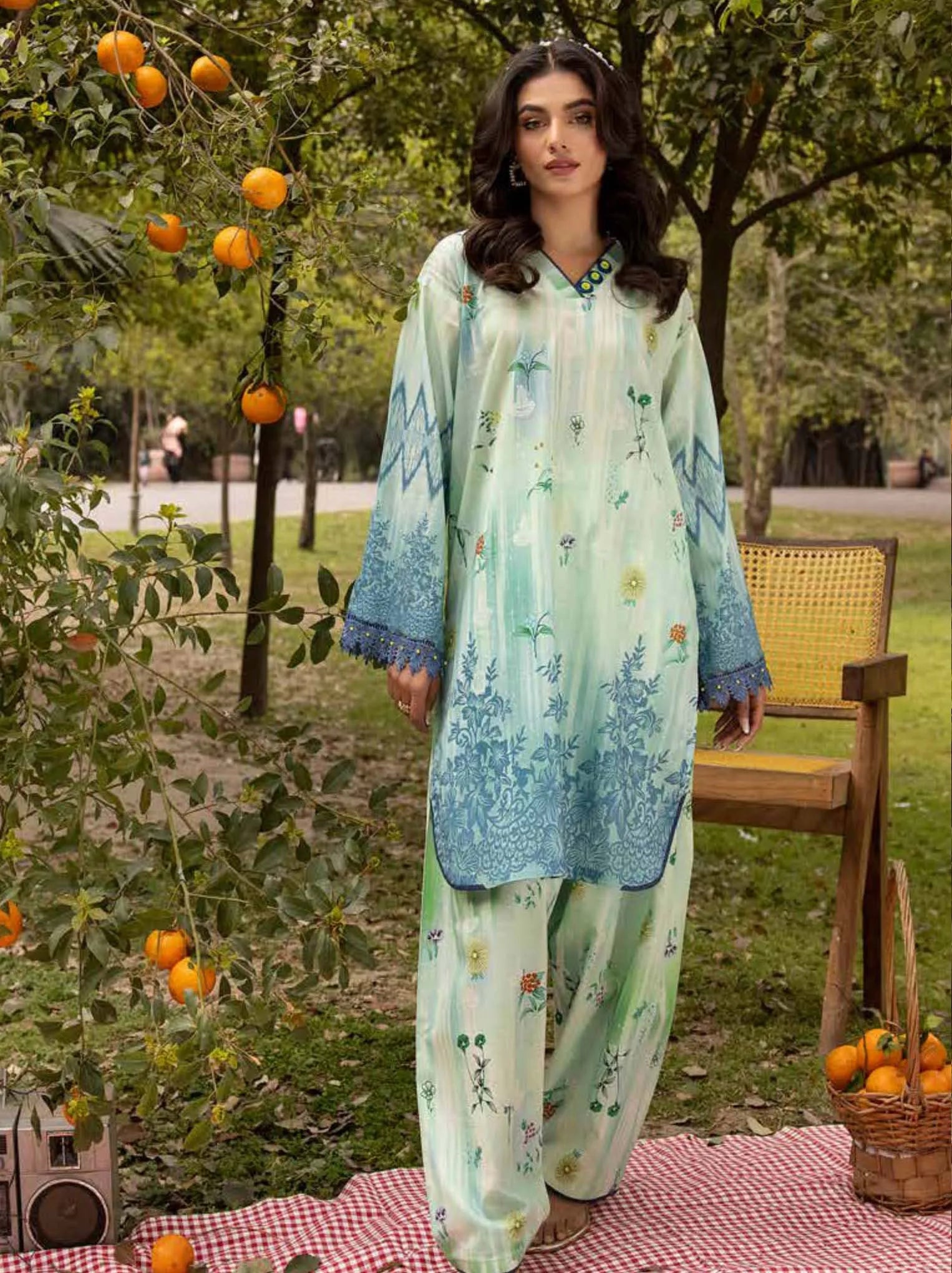 Muscari Kameez Shalwar Print Collection 2024 (MKS-806)