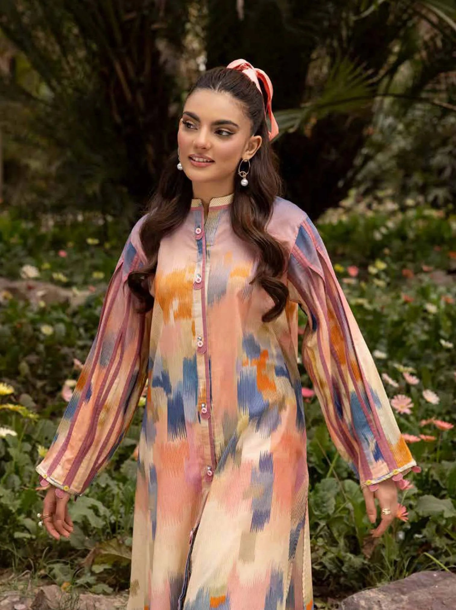 Muscari Kameez Shalwar Print Collection 2024 (MKS-808)