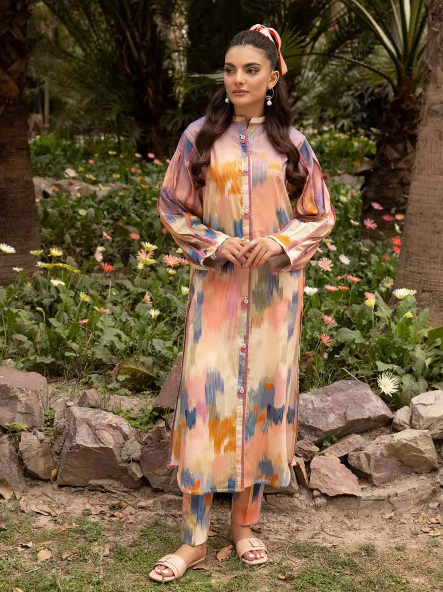Muscari Kameez Shalwar Print Collection 2024 (MKS-808)