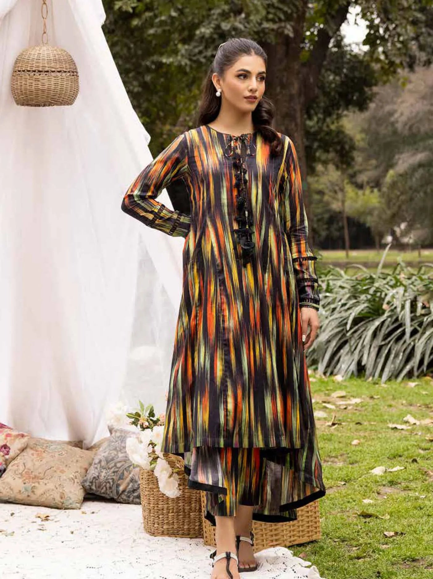 Muscari Kameez Shalwar Print Collection 2024 (MKS-809)