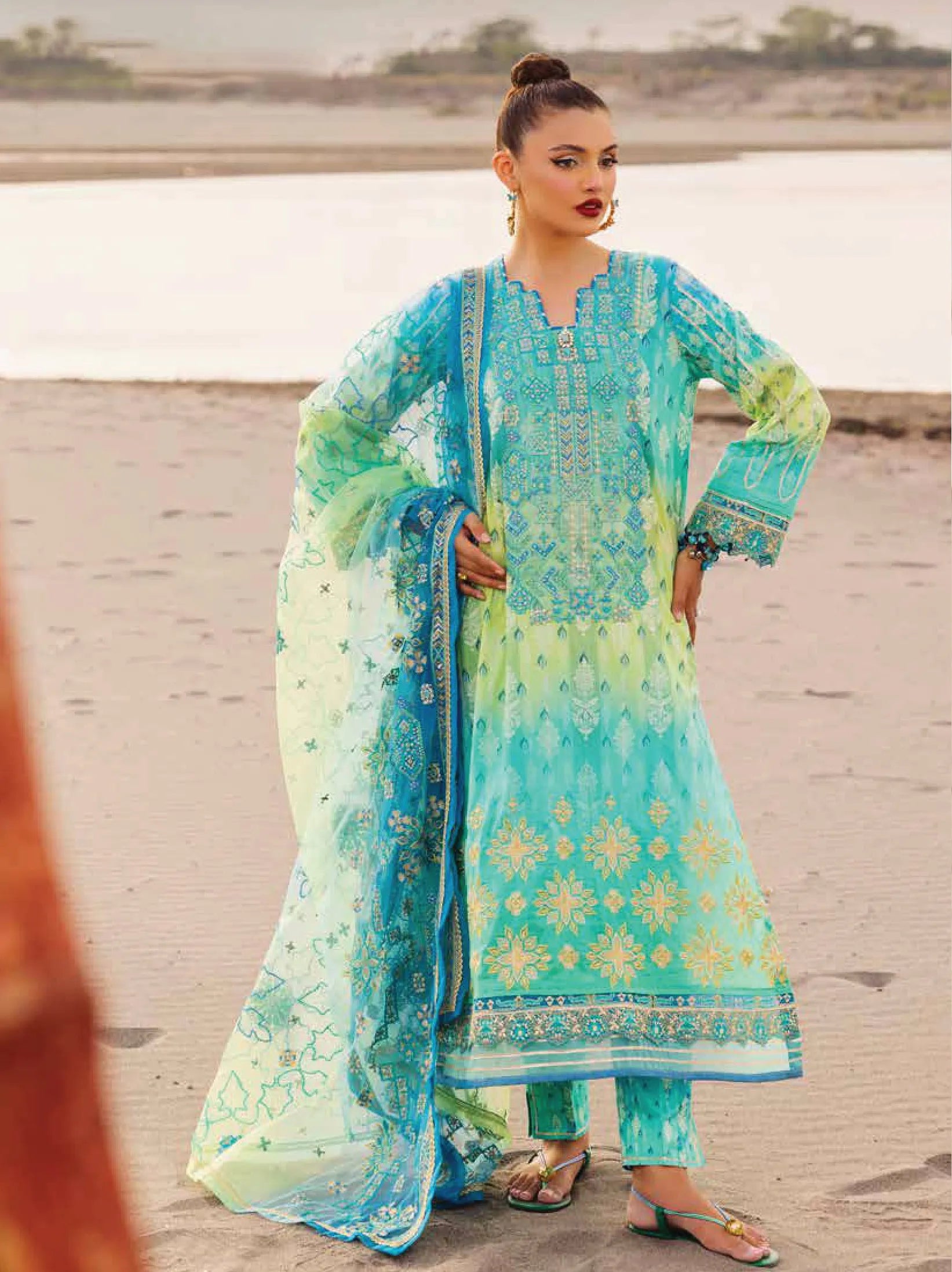 Muscari Premium Embroidered Lawn Collection 2024 (MPEC-2029)