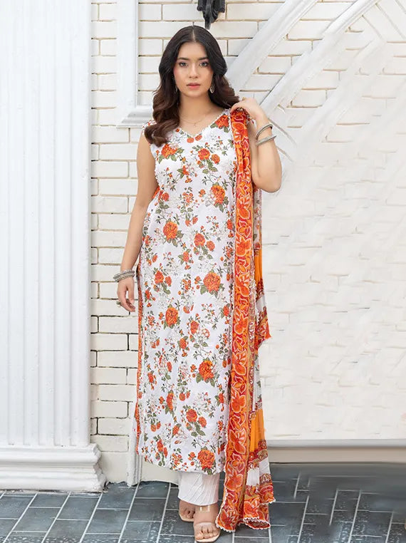 Muskari by Wania Printed Embroidered Lawn Collection 2025 (WL-491)