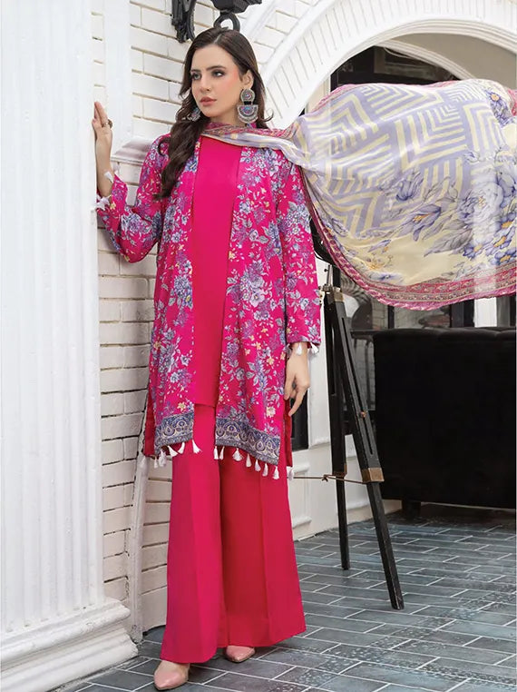 Muskari by Wania Printed Embroidered Lawn Collection 2025 (WL-495)