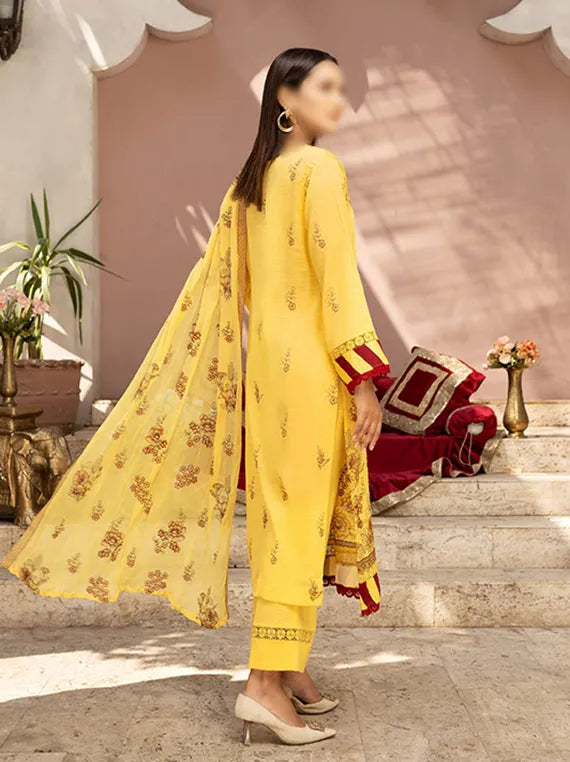 Nafees Embroidered Lawn Karandi Collection 2024 By Fantak (D-01)