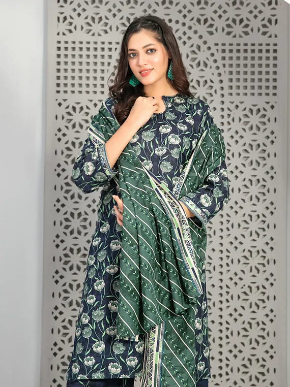 Nazma Printed Khaddar Rotary Collection 2025 by Tawakkal Fabrics (D-5086)