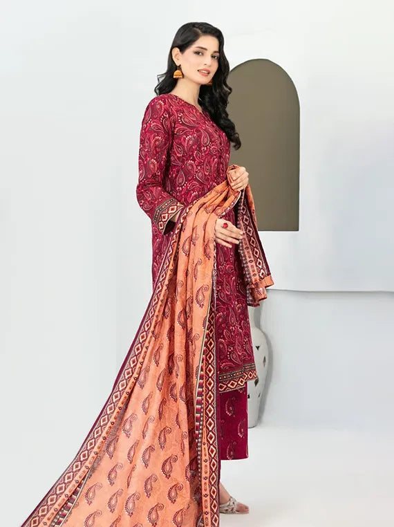 Nazma Printed Khaddar Rotary Collection 2025 by Tawakkal Fabrics (D-5089)