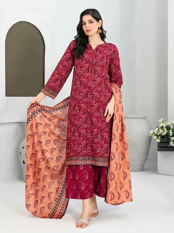 Nazma Printed Khaddar Rotary Collection 2025 by Tawakkal Fabrics (D-5089)