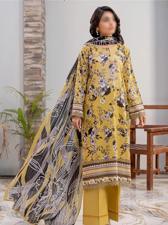 Nureh by Fantak Dora Lawn Collection 2025 Vol-09 (D-07)