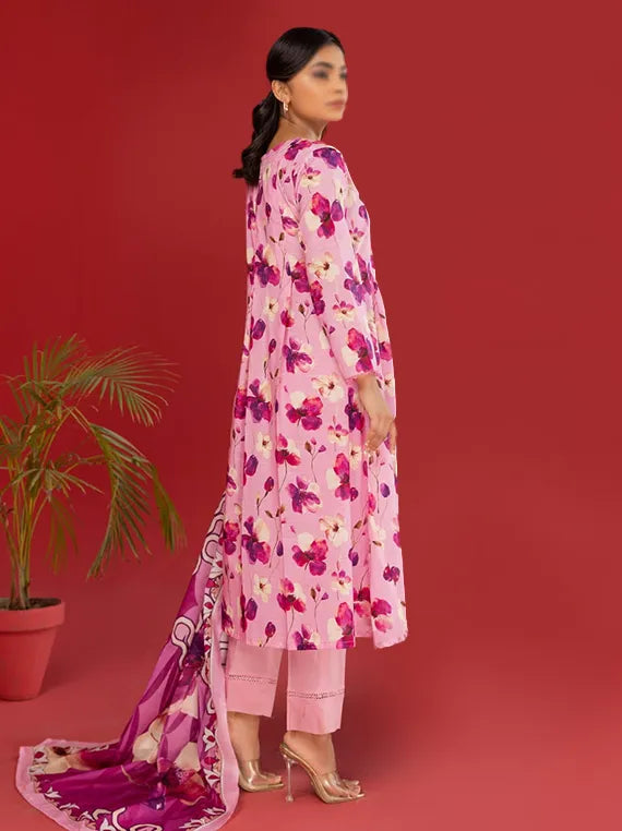 Nureh by Fantak Printed Slub Lawn Collection 2025 Vol-12 (D-06)