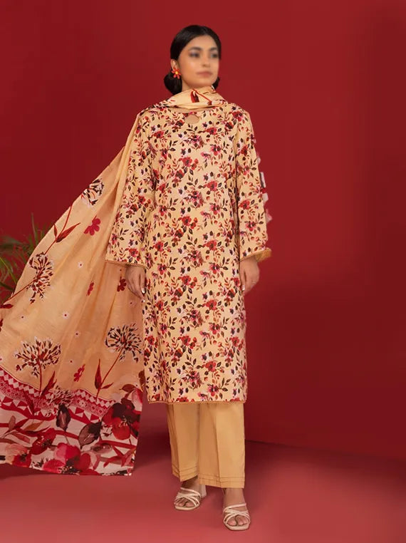 Nureh by Fantak Printed Slub Lawn Collection 2025 Vol-12 (D-09)