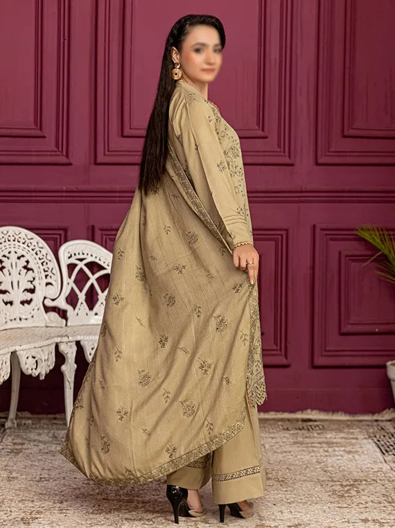 ORCHID by Fantak Embroidered Dhanak Collection 2025 (D-04)