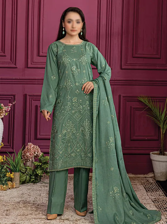 ORCHID by Fantak Embroidered Dhanak Collection 2025 (D-06)