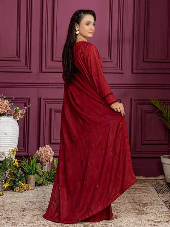 ORCHID by Fantak Embroidered Dhanak Collection 2025 (D-07)