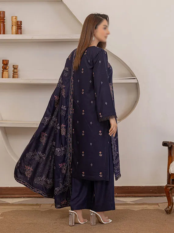 POSHAQ by Fantak Embroidered Karandi Collection 2025 (D-02)