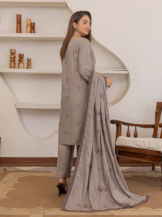 POSHAQ by Fantak Embroidered Karandi Collection 2025 (D-03)