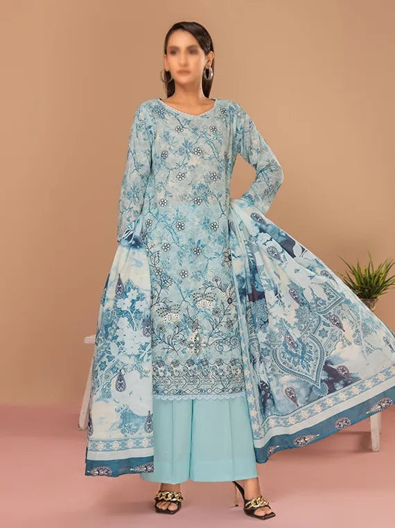 Parisa by Fantak Embroidered Lawn Collection 2025 Vol-04 (D-03)