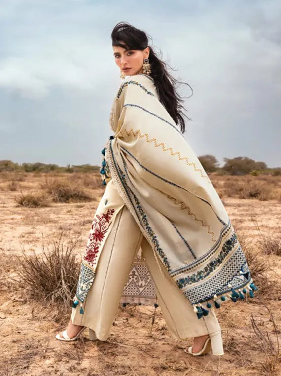Pat Jhaar by Gul Ahmed Embroidered Pashmina Collection 2025 (AP-52006)