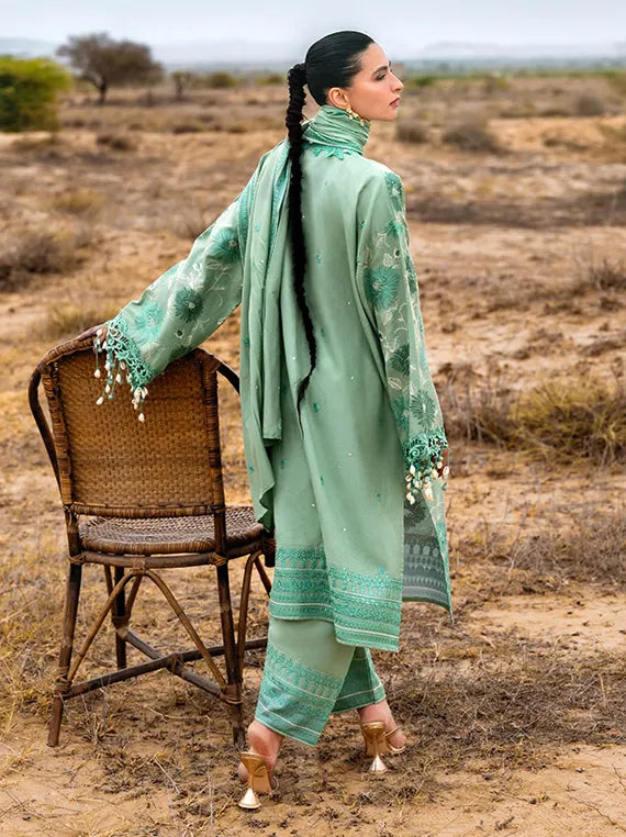 Pat Jhaar by Gul Ahmed Embroidered Pashmina Collection 2025 (AP-52009)