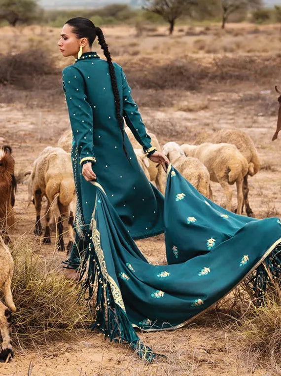 Pat Jhaar by Gul Ahmed Embroidered Pashmina Collection 2025 (AP-52010)