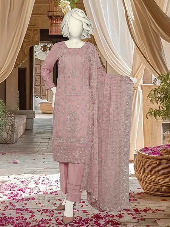 Premium Ghazal Embroidered Lawn Collection 2025 by ABC (D-978)
