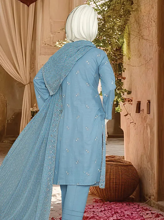 Premium Ghazal Embroidered Lawn Collection 2025 by ABC (D-979)