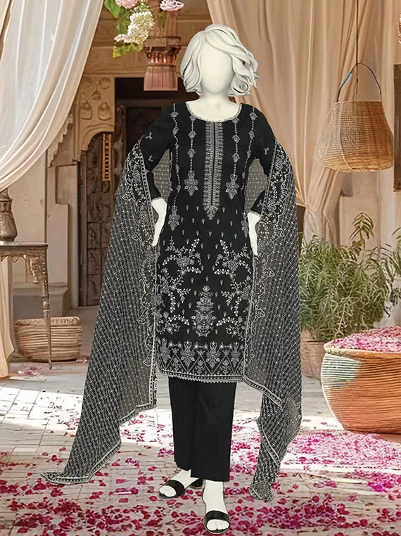 Premium Ghazal Embroidered Lawn Collection 2025 by ABC (D-980)